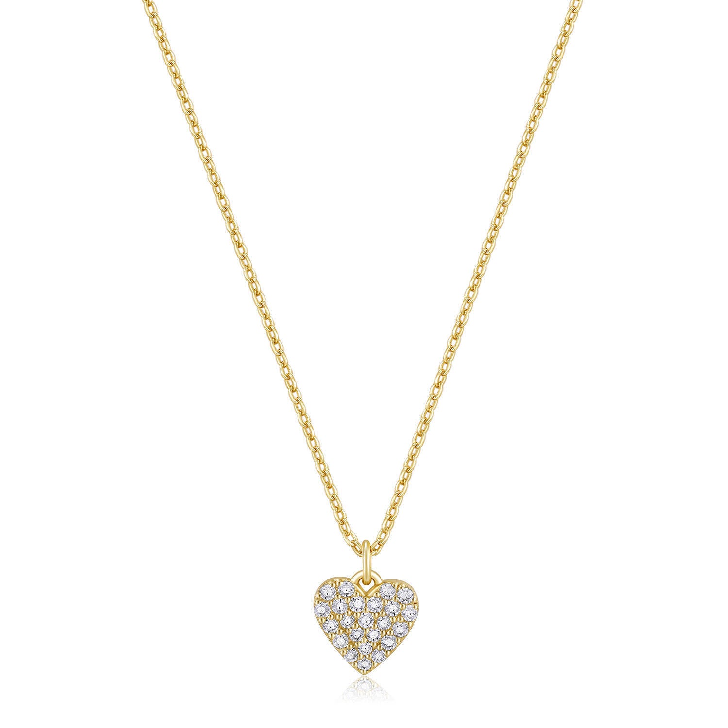 Cz heart necklace shop